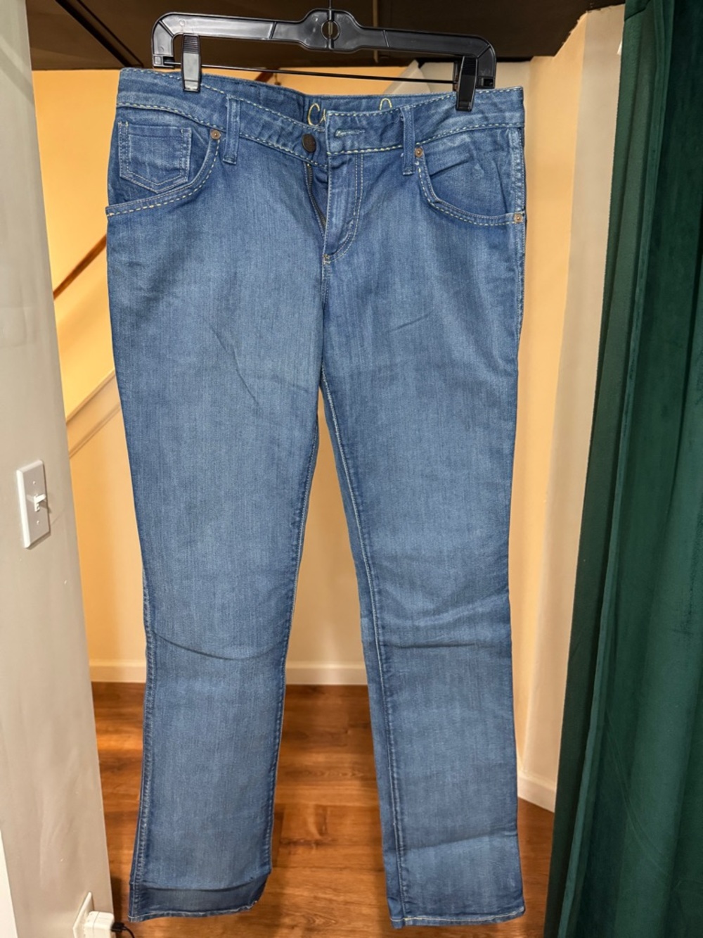 Chip & Pepper Women's Straight Leg Jeans in Light Blue Denim